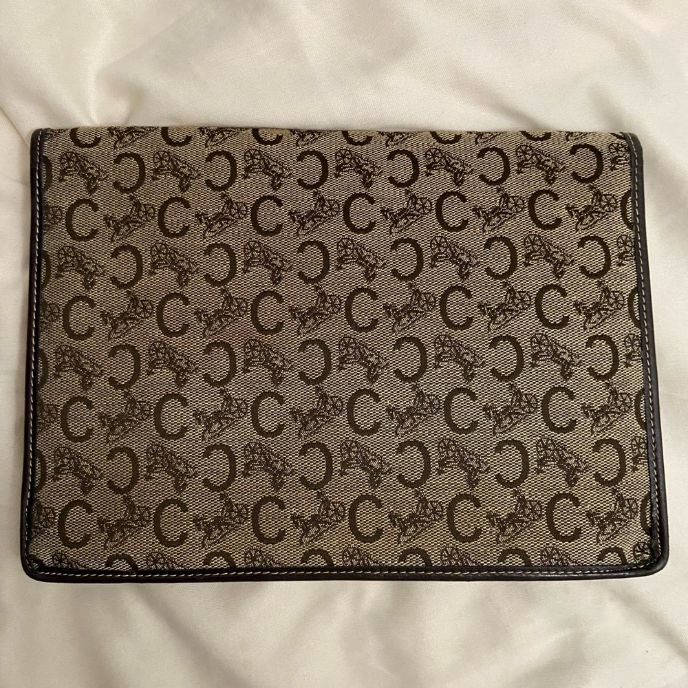 Celine Monogram Clutch in Brown and Black - Picture 3 of 12